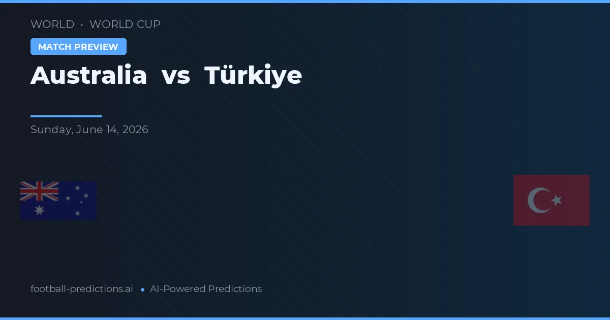 Australien vs Turkiet — matchtips och förhandstitt