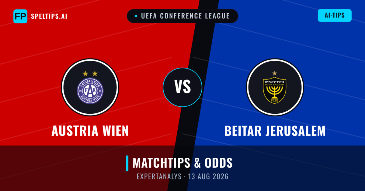 Austria Wien vs Beitar Jerusalem — matchtips och förhandstitt
