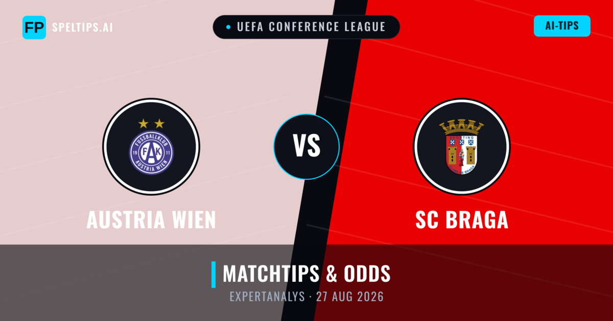 Austria Wien vs SC Braga — matchtips och förhandstitt