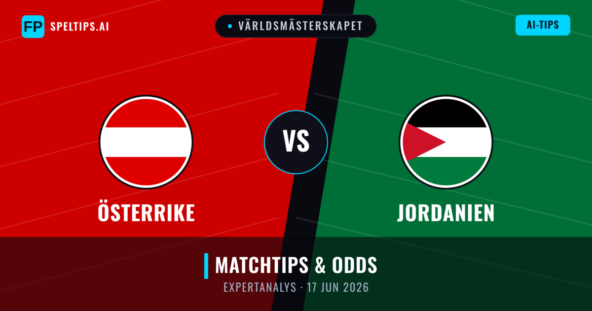 Österrike vs Jordanien — matchtips och förhandstitt