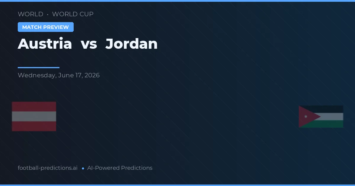 Österrike vs Jordanien — matchtips och förhandstitt