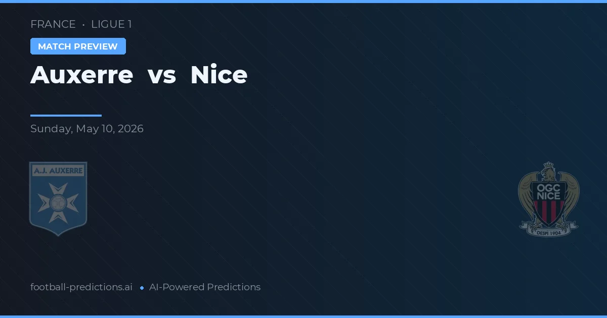 Auxerre vs Nice — matchtips och förhandstitt