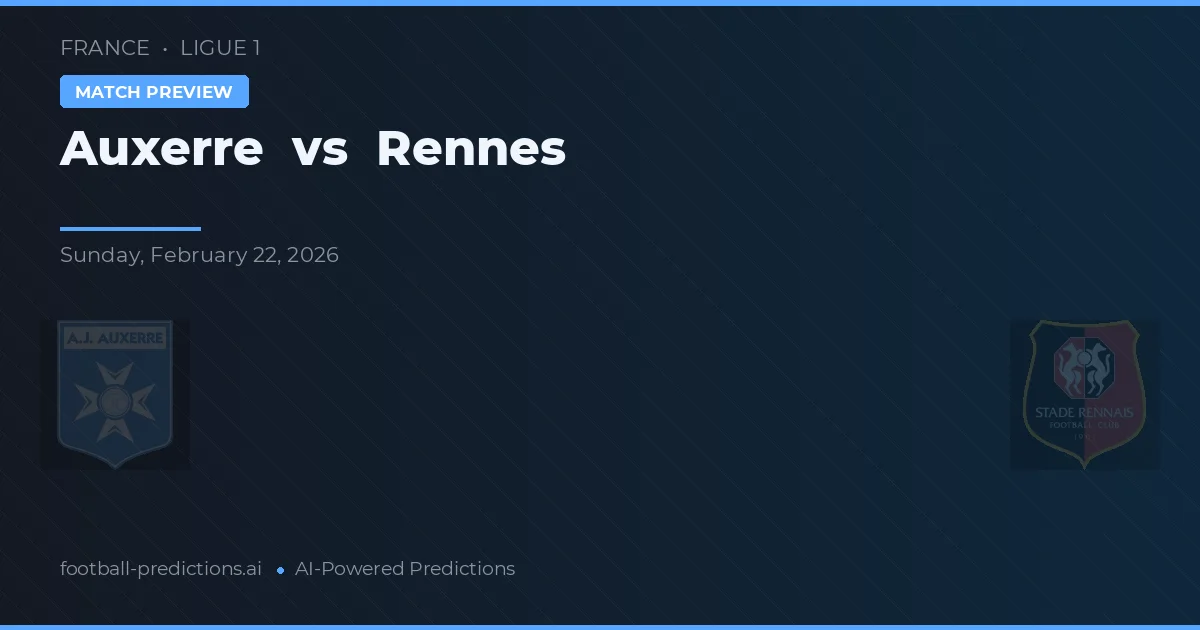 Auxerre vs Rennes — matchtips och förhandstitt