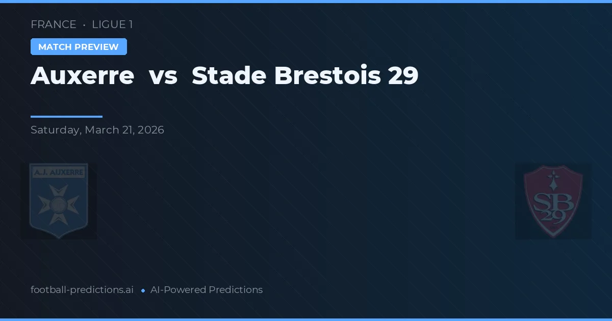 Auxerre vs Stade Brestois 29 — matchtips och förhandstitt