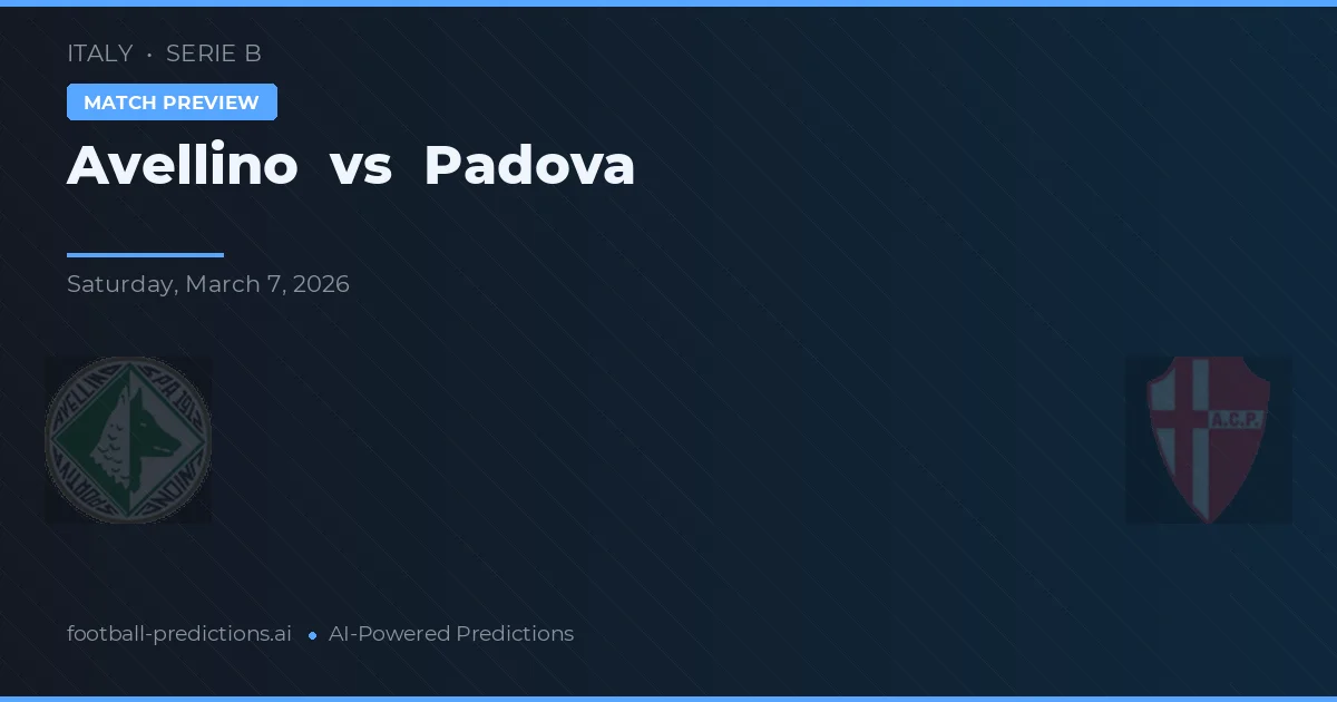 Avellino vs Padova — matchtips och förhandstitt