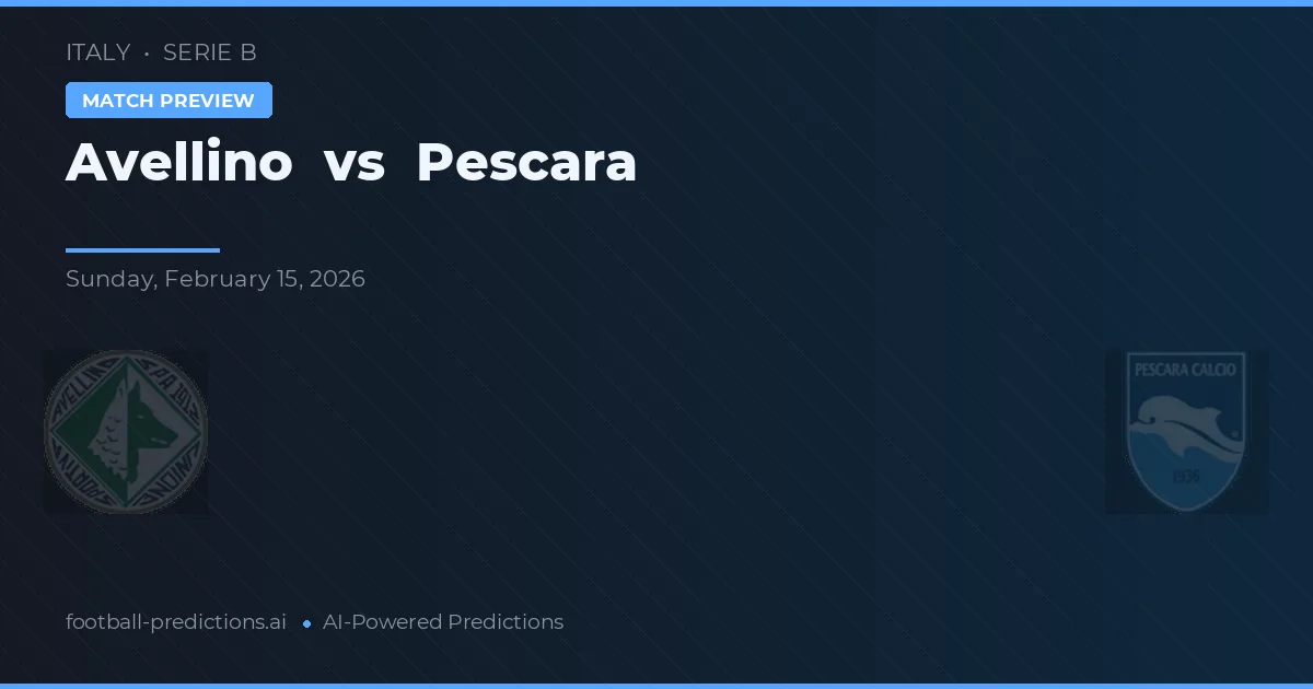 Avellino vs Pescara — matchtips och förhandstitt