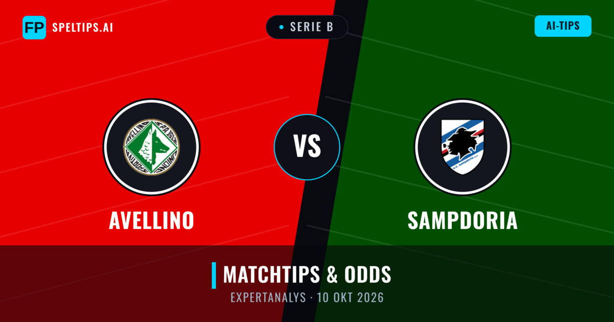 Avellino vs Sampdoria — matchtips och förhandstitt