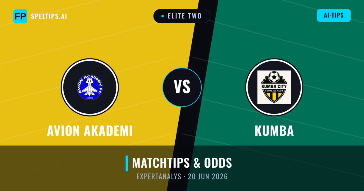 Avion Akademi vs Kumba — matchtips och förhandstitt