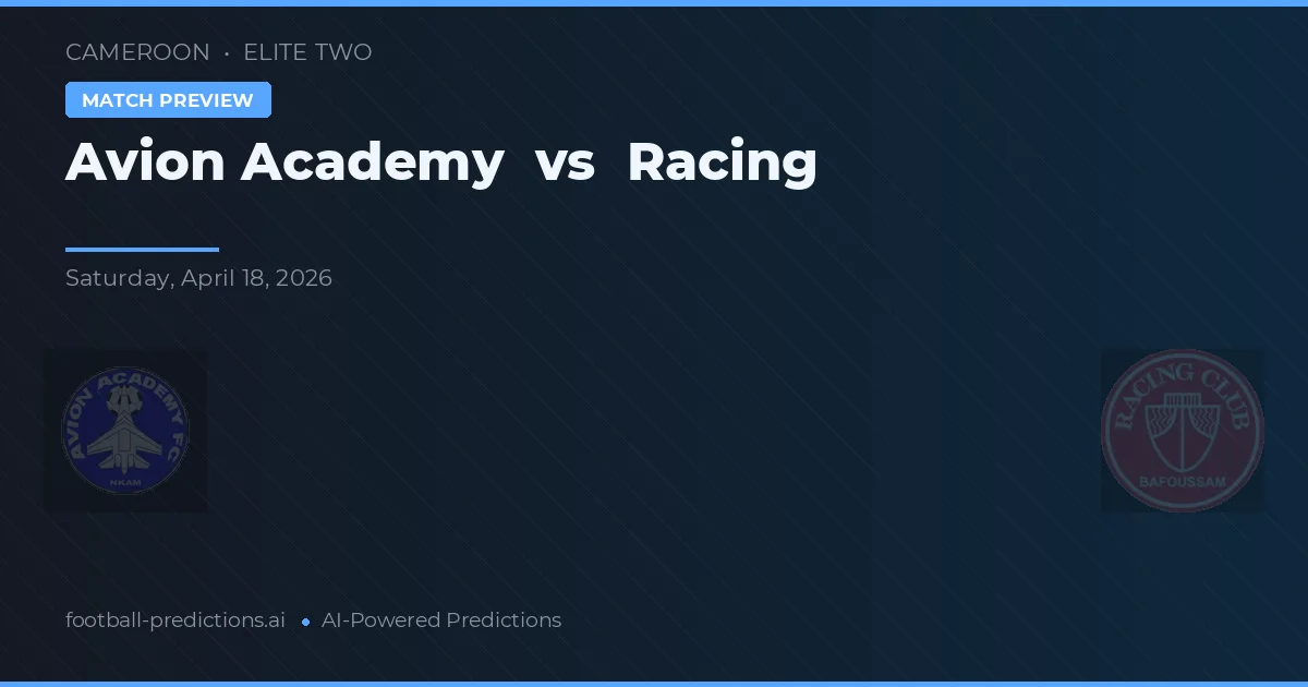 Avion Akademi vs Racing — matchtips och förhandstitt