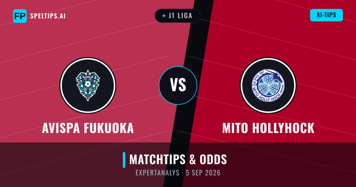 Avispa Fukuoka vs Mito HollyHock — matchtips och förhandstitt