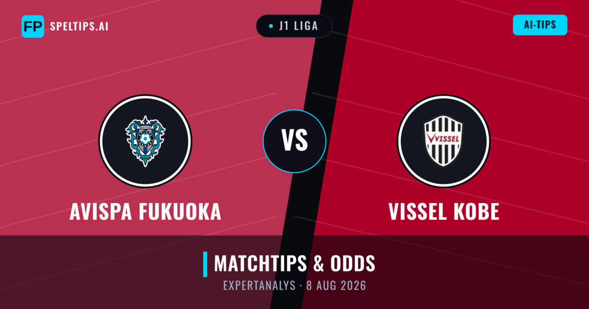 Avispa Fukuoka vs Vissel Kobe — matchtips och förhandstitt