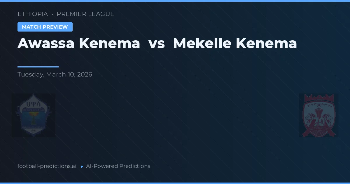 Awassa Kenema vs Mekelle Kenema — matchtips och förhandstitt