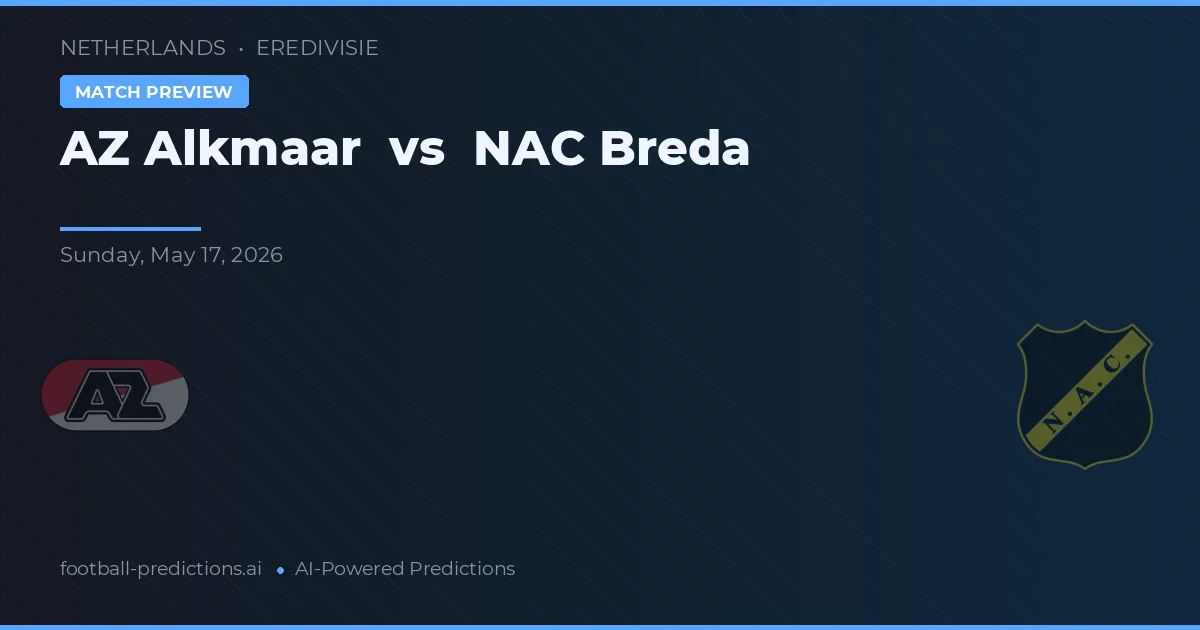 AZ Alkmaar vs NAC Breda — matchtips och förhandstitt