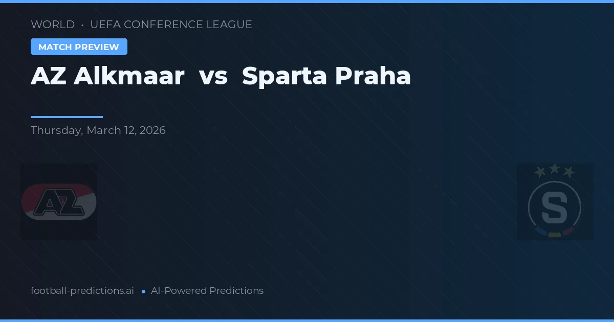 AZ Alkmaar vs Sparta Praha — matchtips och förhandstitt