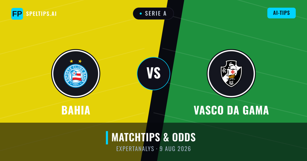 Bahia vs Vasco da Gama — matchtips och förhandstitt