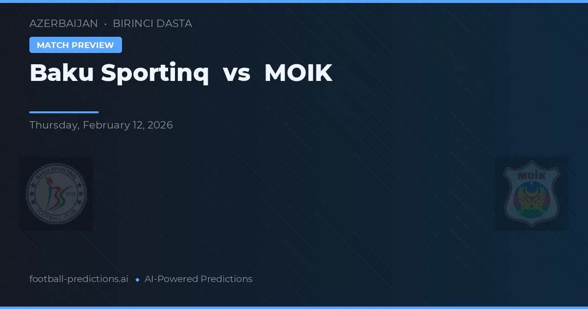 Baku Sportinq vs MOIK — matchtips och förhandstitt