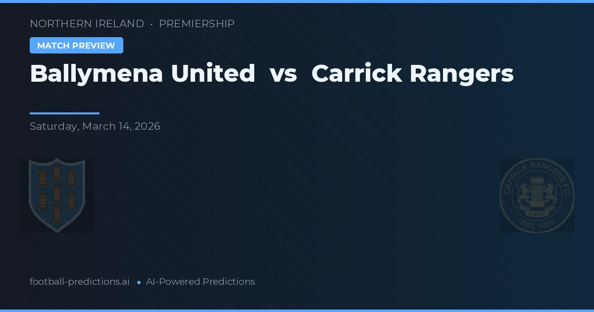 Ballymena United vs Carrick Rangers — matchtips och förhandstitt