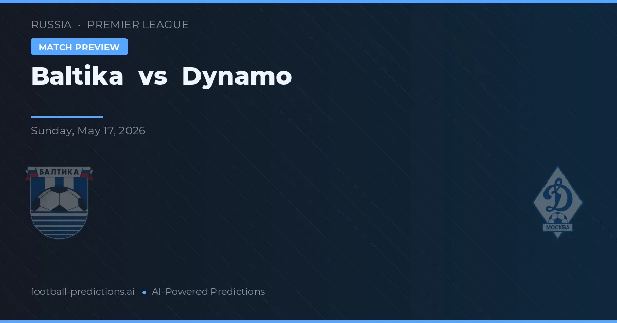 Baltika vs Dynamo — matchtips och förhandstitt