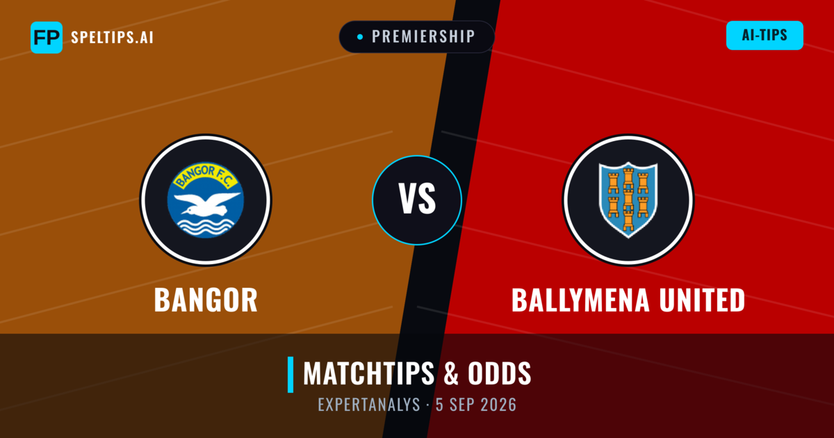 Bangor vs Ballymena United — matchtips och förhandstitt