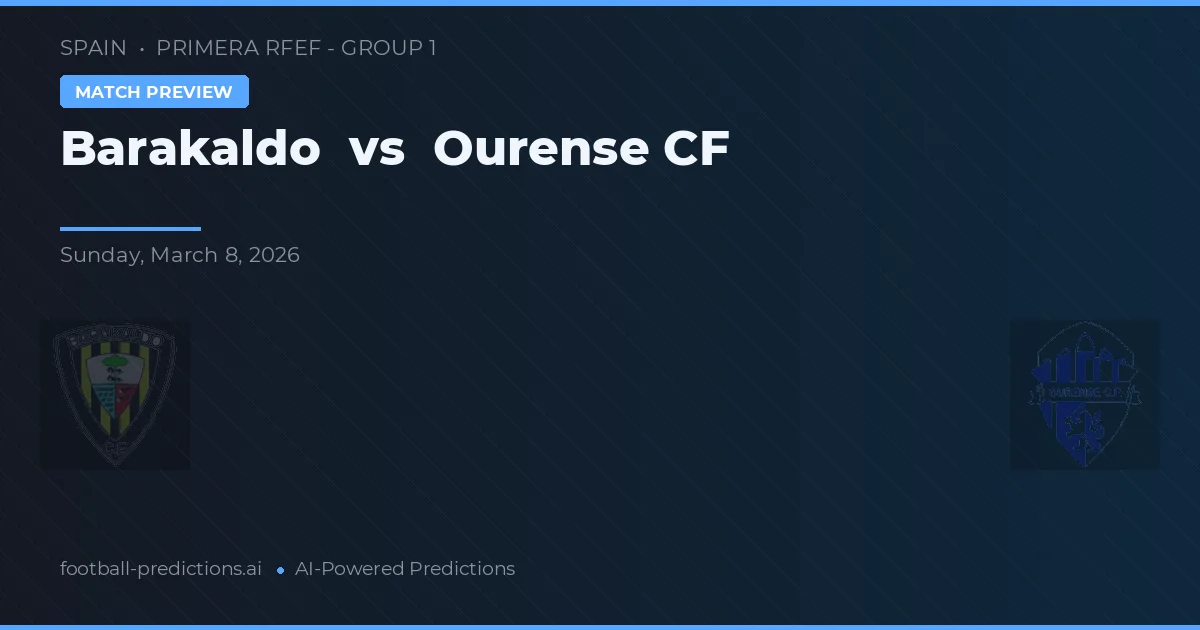 Barakaldo vs Ourense CF — matchtips och förhandstitt