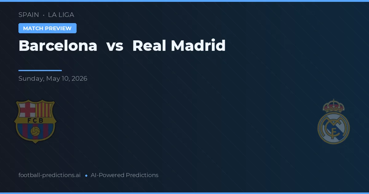 Barcelona vs Real Madrid — matchtips och förhandstitt