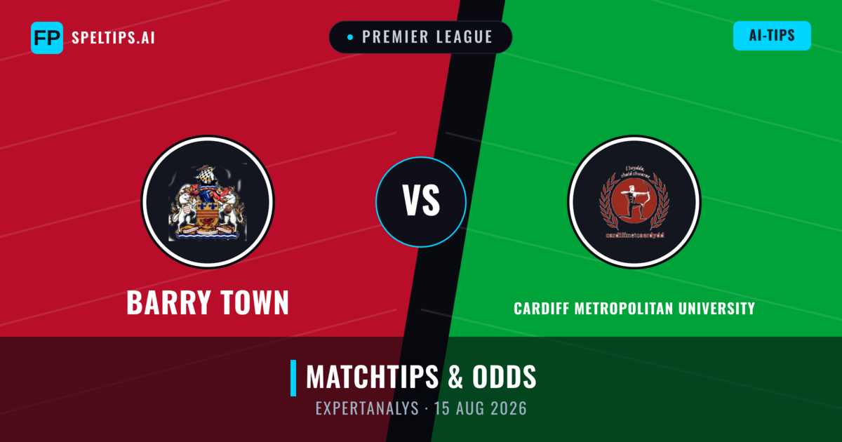 Barry Town vs Cardiff Metropolitan University — matchtips och förhandstitt