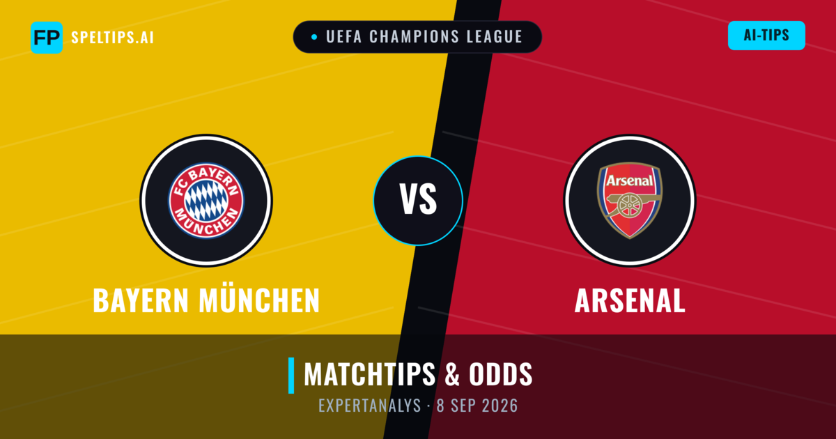 Bayern München vs Arsenal — matchtips och förhandstitt