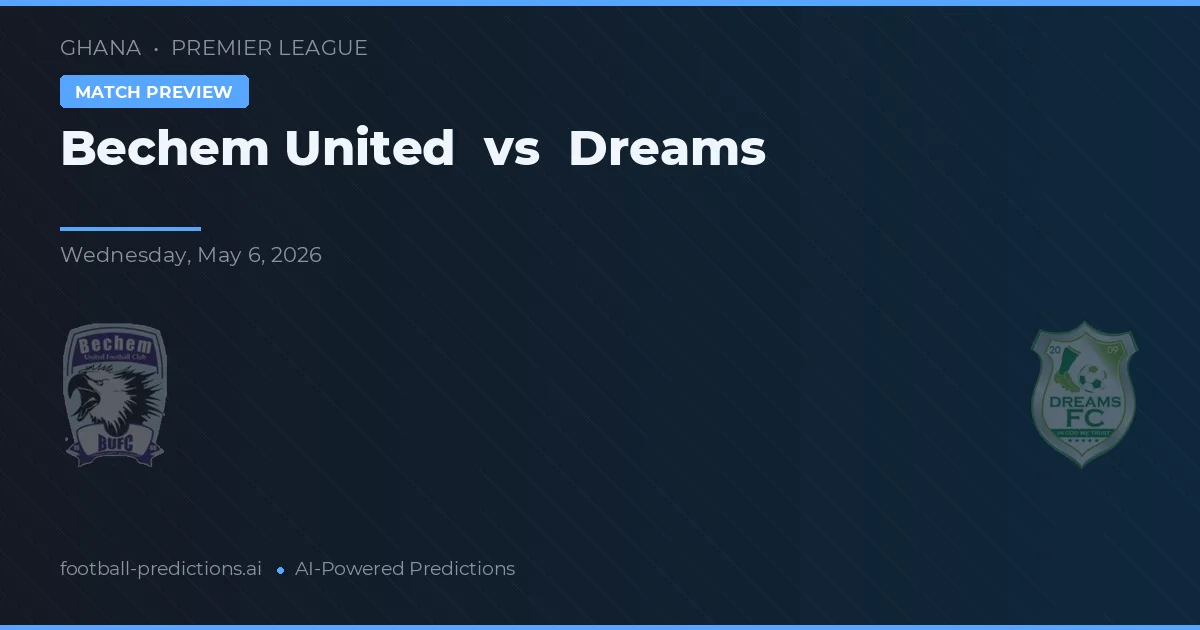 Bechem United vs Dreams — matchtips och förhandstitt