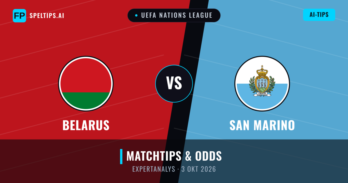 Belarus vs San Marino — matchtips och förhandstitt