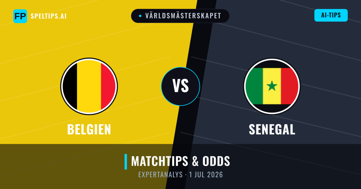 Belgien vs Senegal — matchtips och förhandstitt