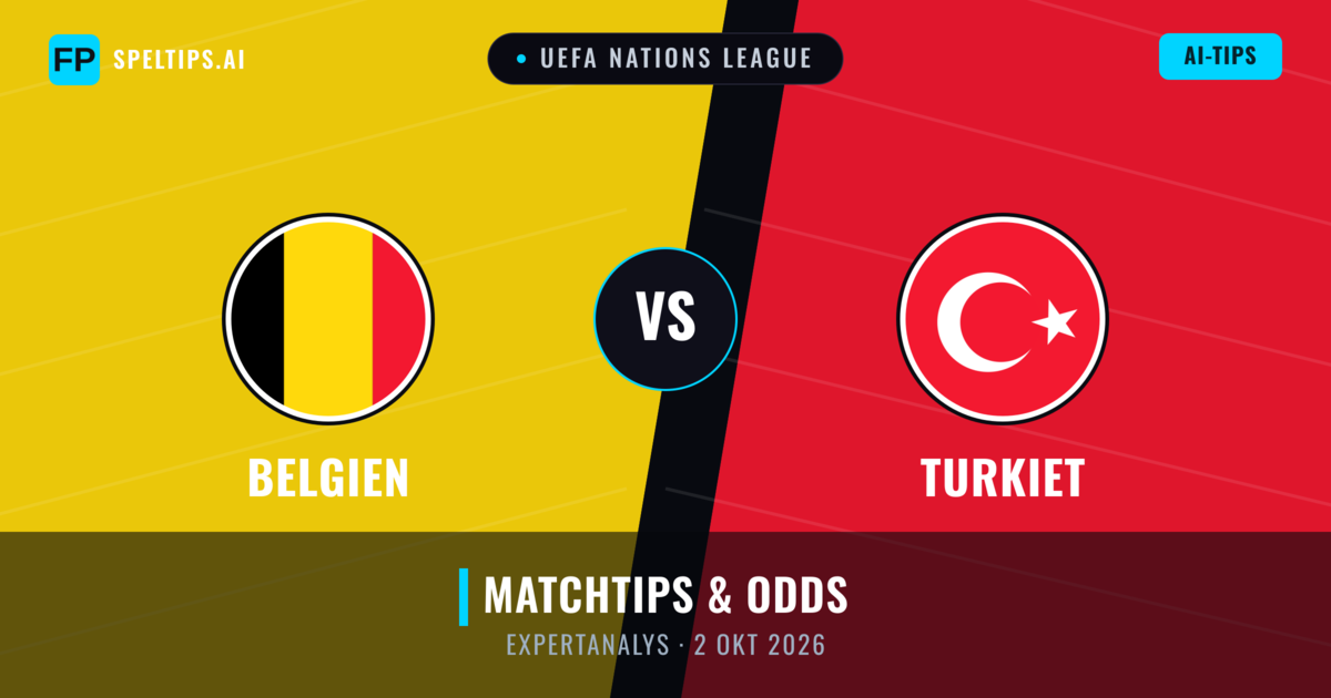 Belgien vs Turkiet — matchtips och förhandstitt