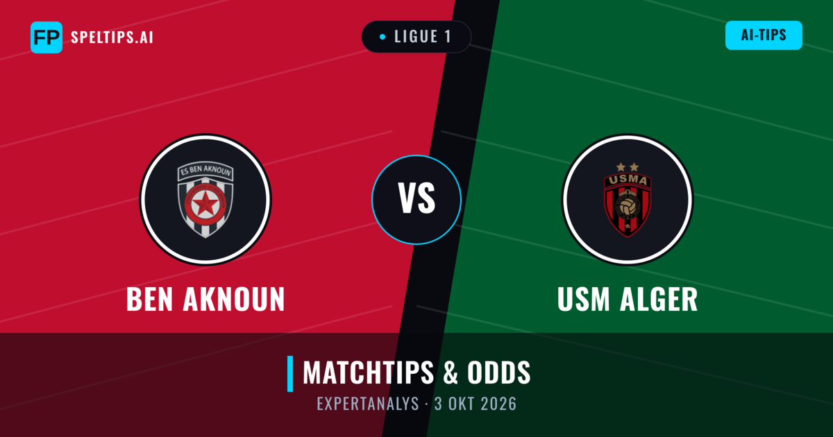 Ben Aknoun vs USM Alger — matchtips och förhandstitt