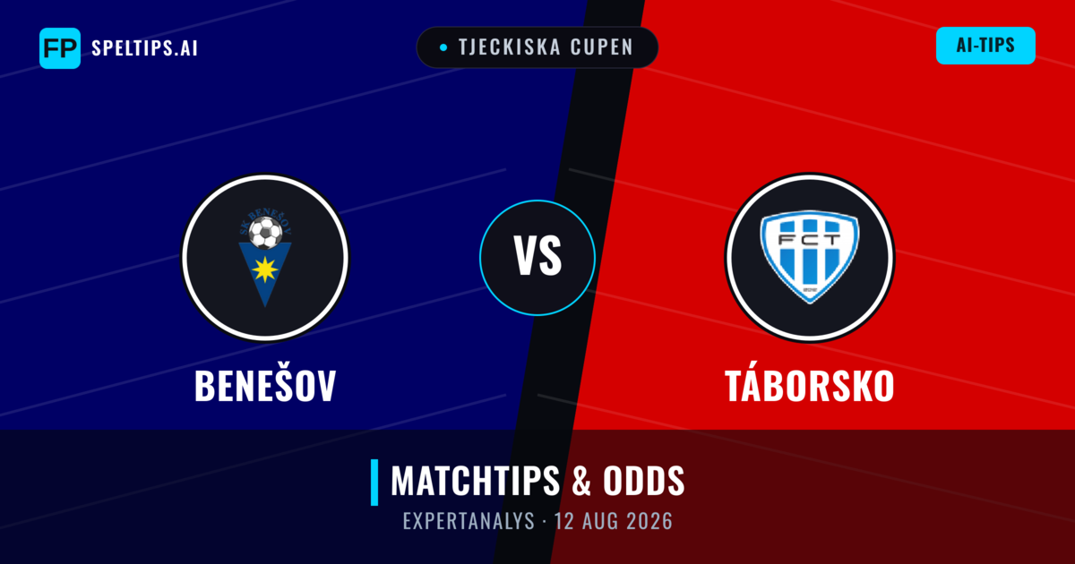 Benešov vs Táborsko — matchtips och förhandstitt