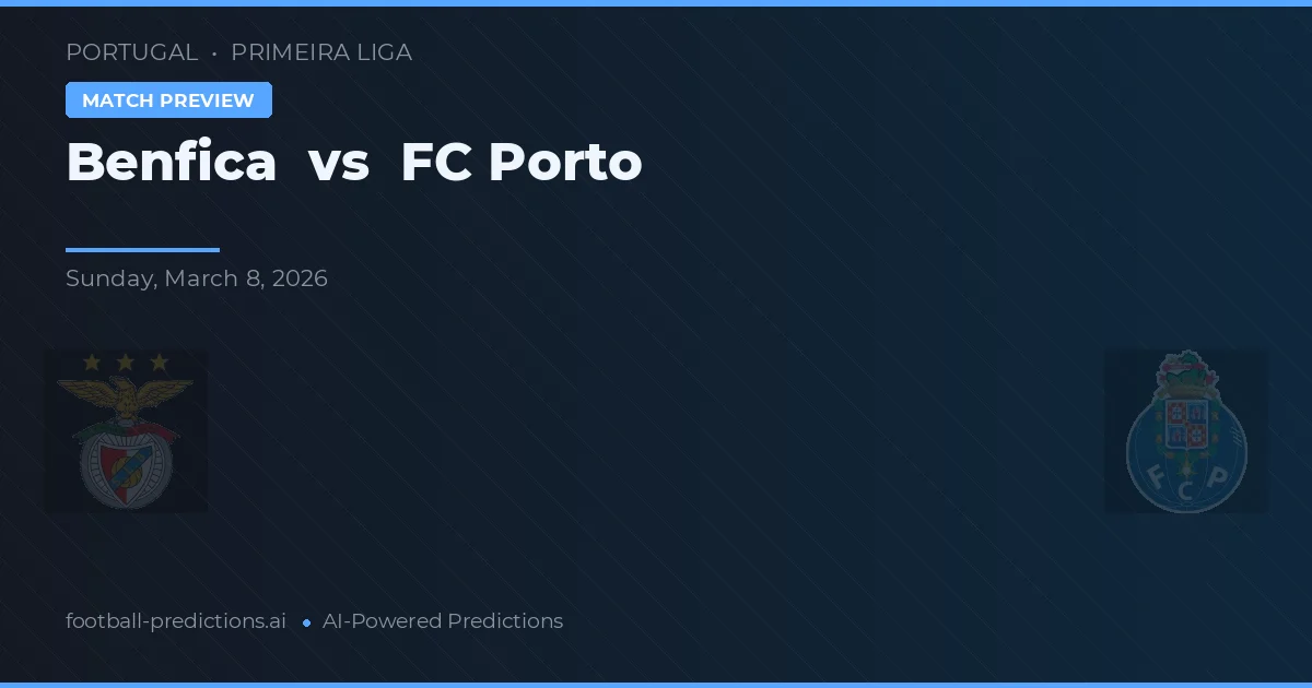 Benfica vs FC Porto — matchtips och förhandstitt