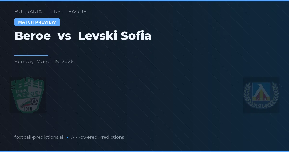 Beroe vs Levski Sofia — matchtips och förhandstitt