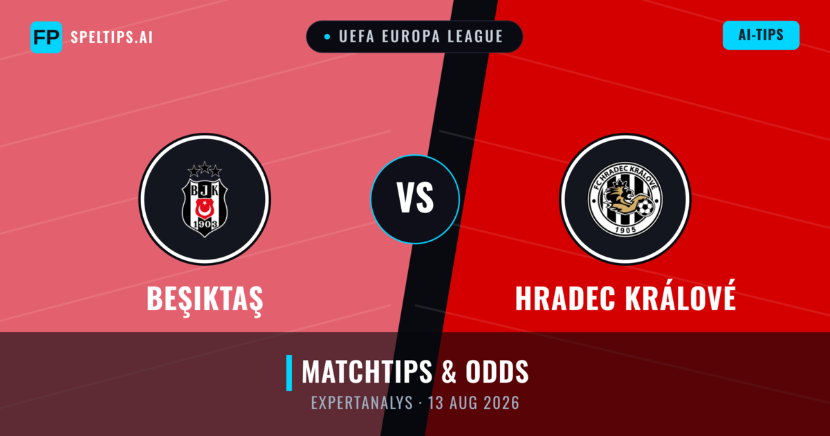 Beşiktaş vs Hradec Králové — matchtips och förhandstitt