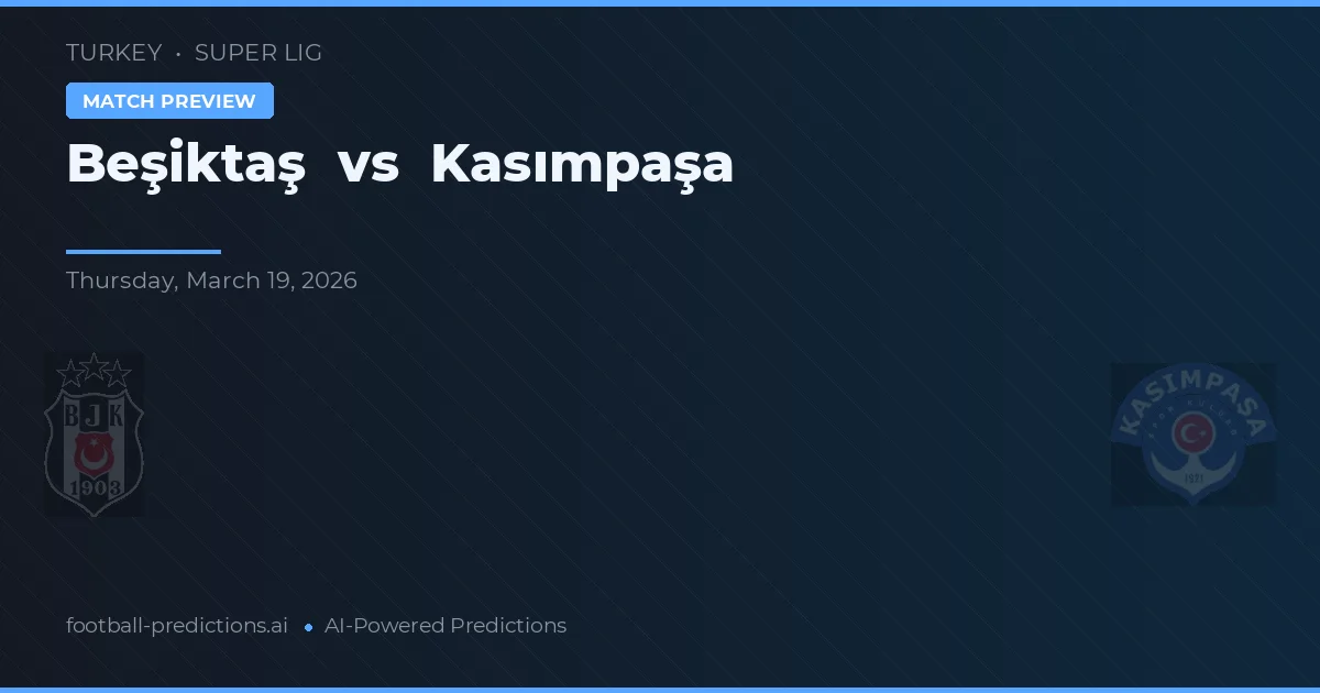 Beşiktaş vs Kasımpaşa — matchtips och förhandstitt