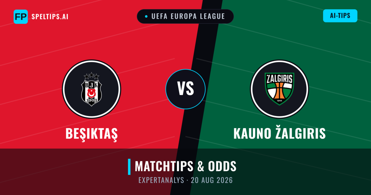 Beşiktaş vs Kauno Žalgiris — matchtips och förhandstitt