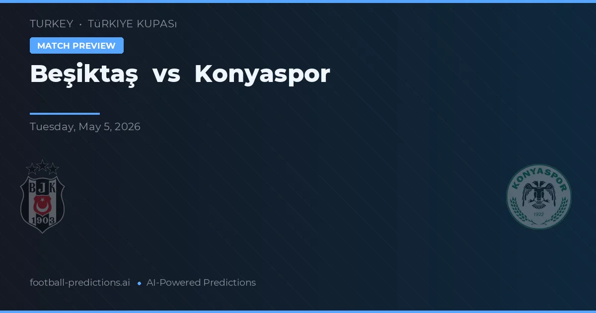 Beşiktaş vs Konyaspor — matchtips och förhandstitt