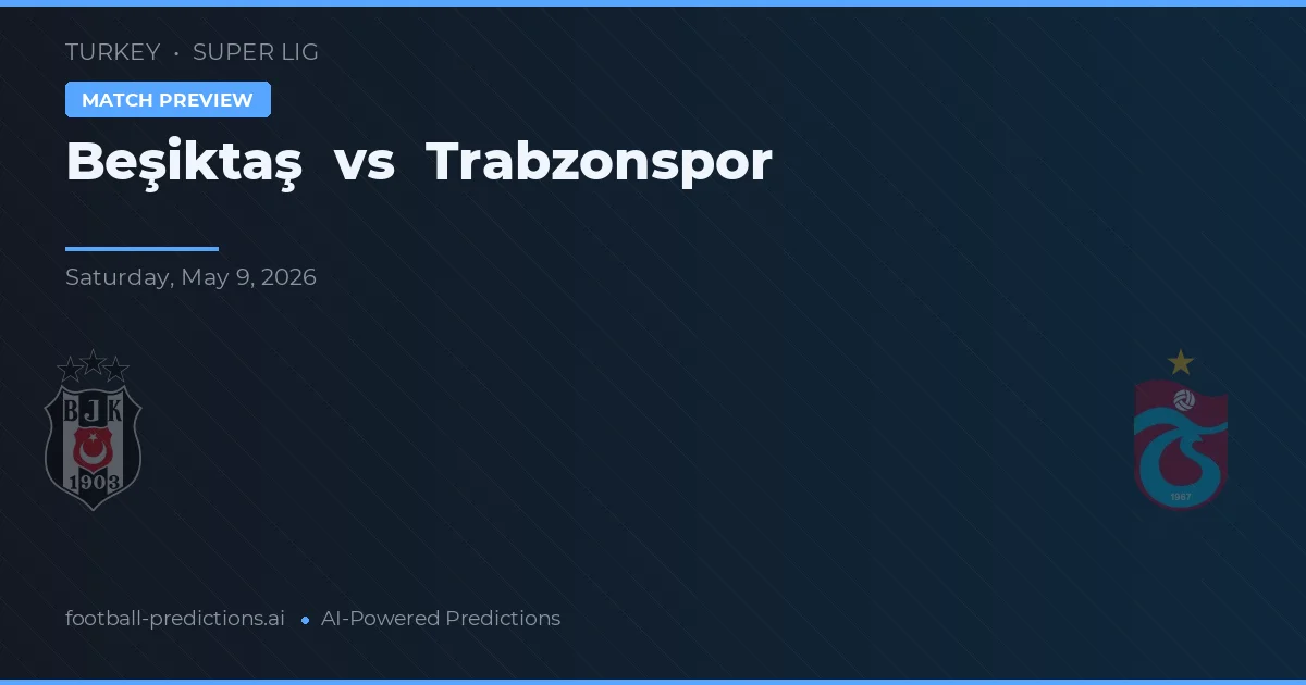 Beşiktaş vs Trabzonspor — matchtips och förhandstitt