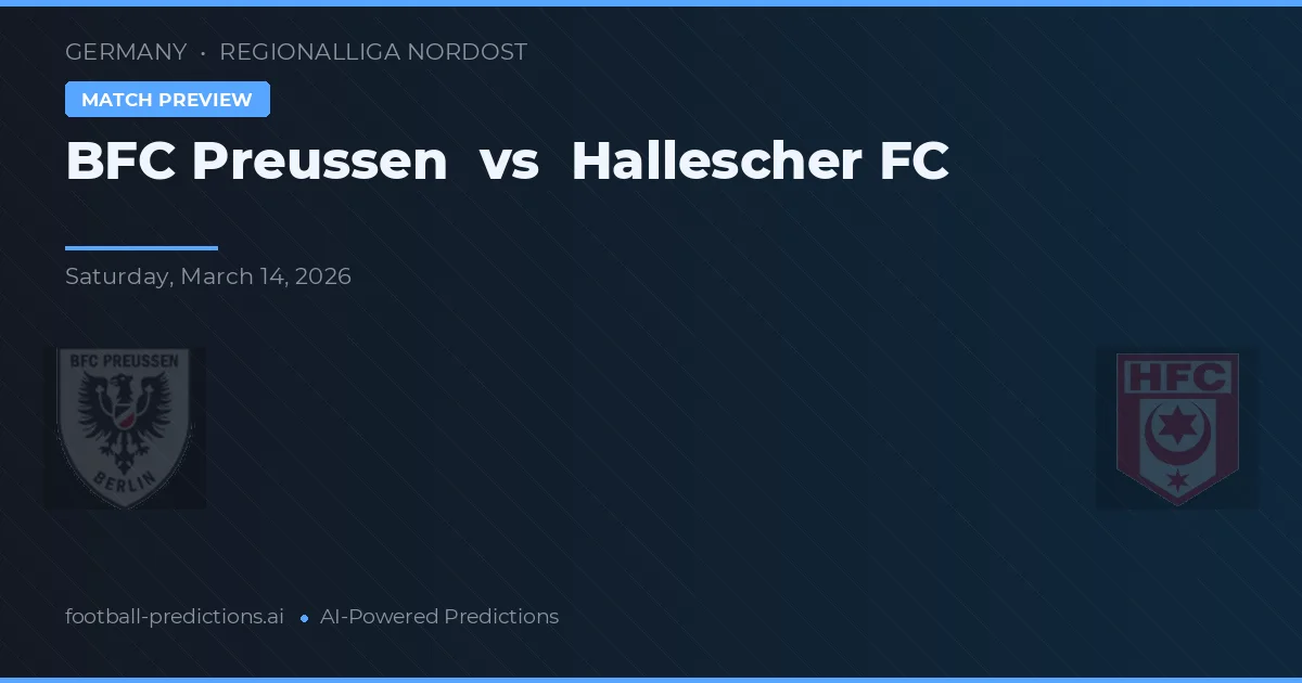 BFC Preussen vs Hallescher FC — matchtips och förhandstitt