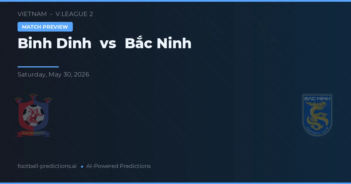 Bình Định vs Bắc Ninh — matchtips och förhandstitt