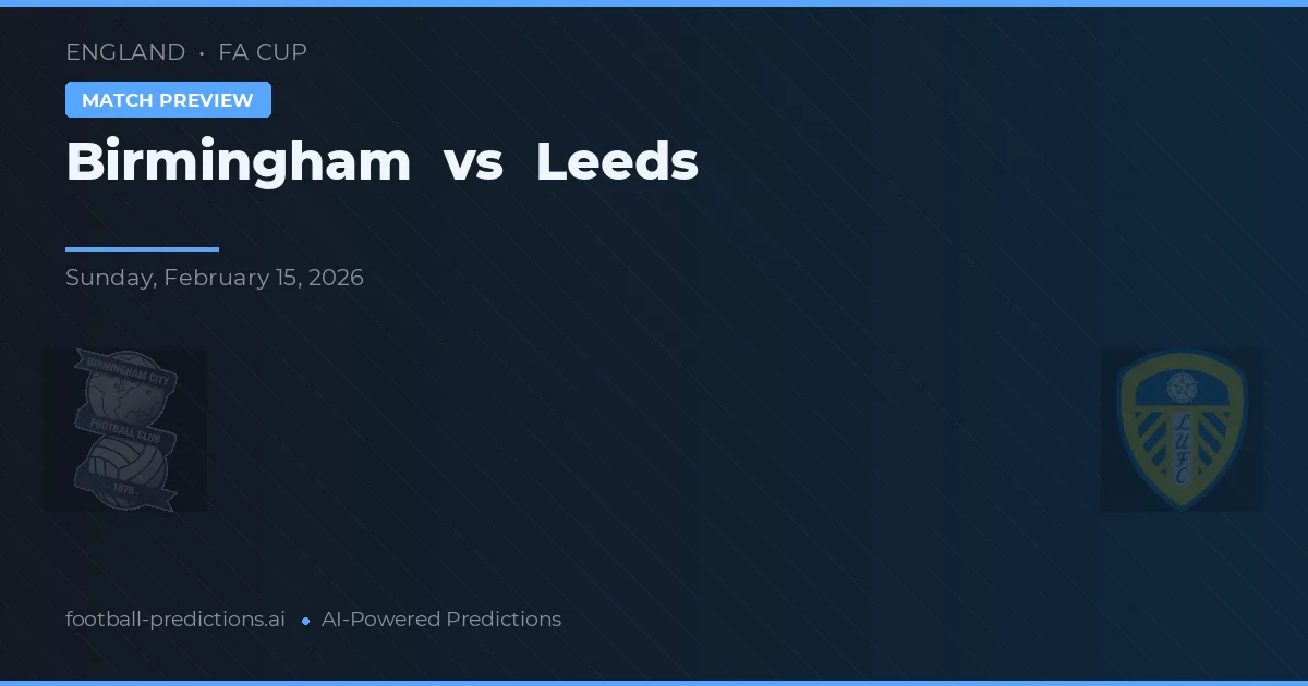 Birmingham vs Leeds — matchtips och förhandstitt