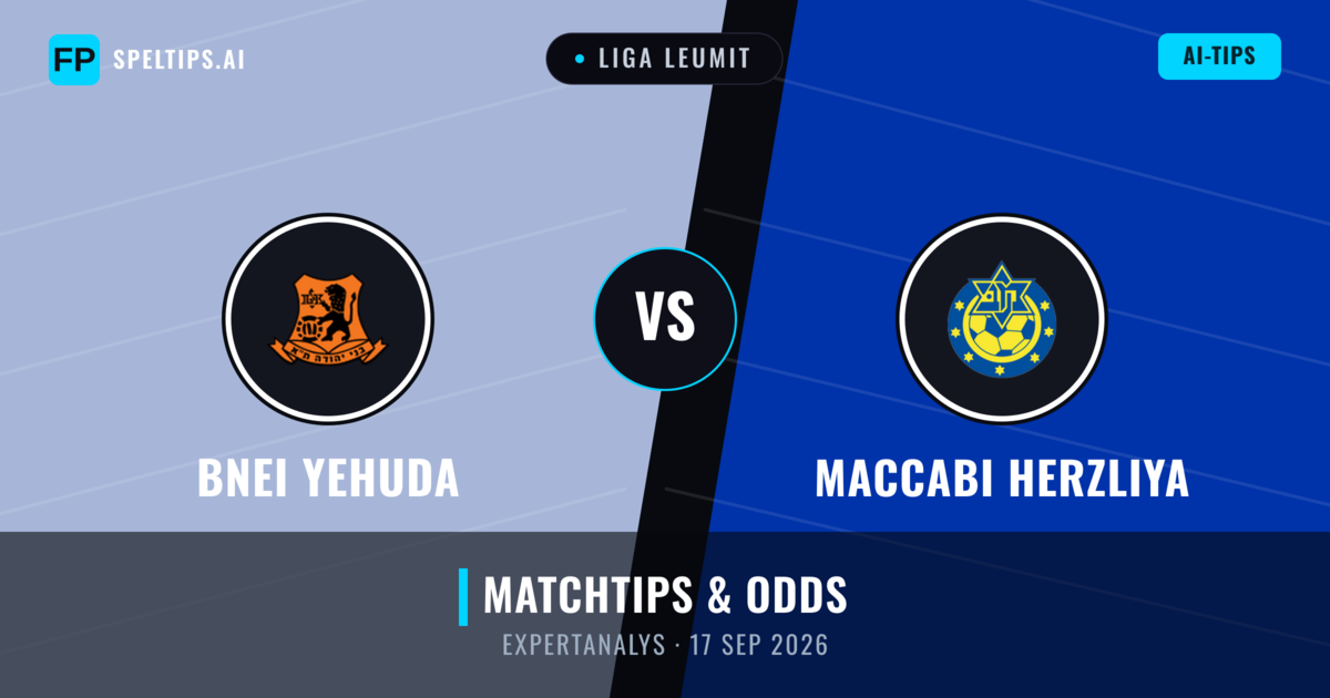 Bnei Yehuda vs Maccabi Herzliya — matchtips och förhandstitt