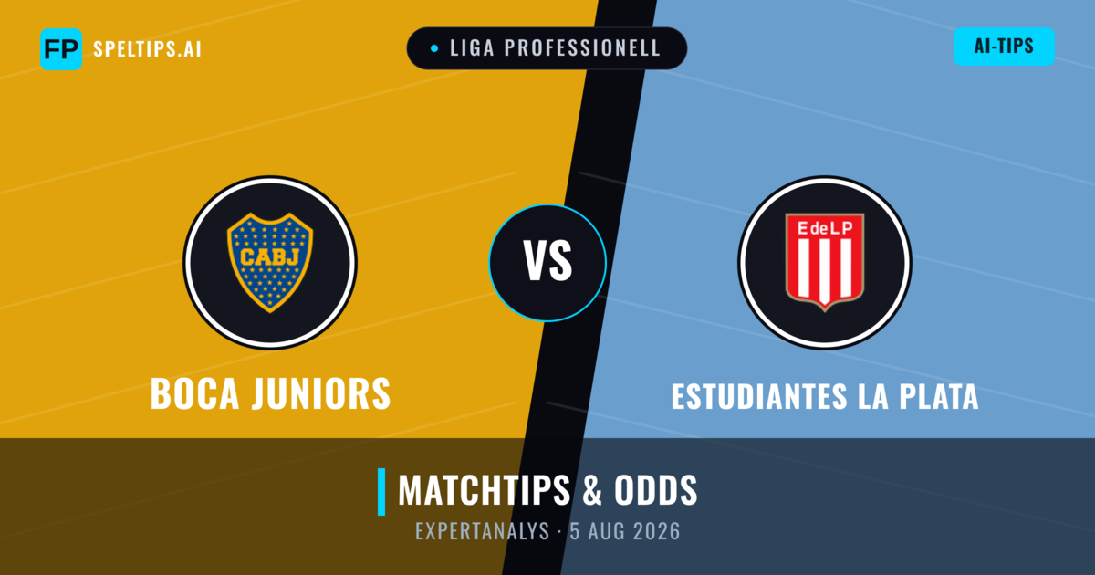 Boca Juniors vs Estudiantes La Plata — matchtips och förhandstitt