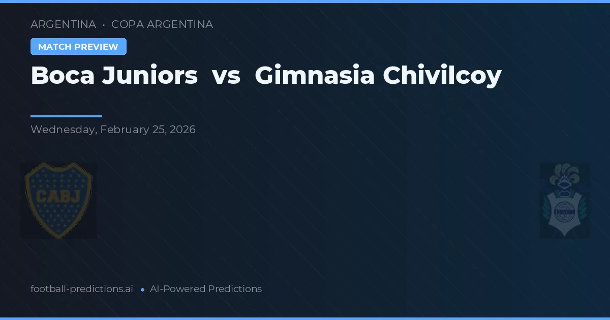 Boca Juniors vs Gimnasia Chivilcoy — matchtips och förhandstitt
