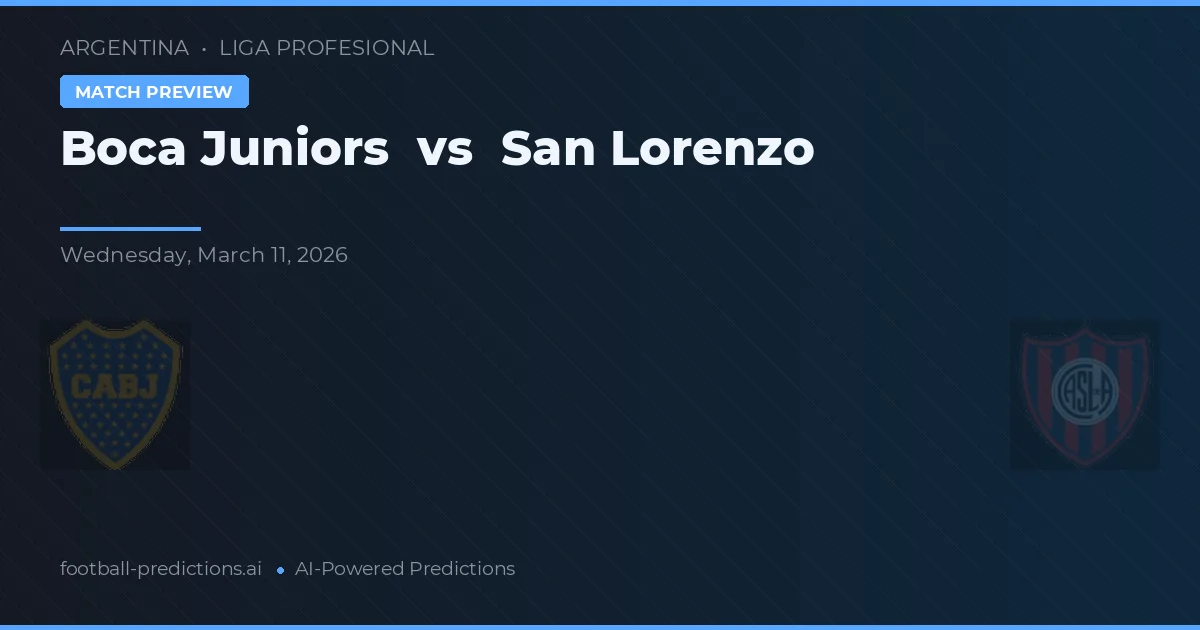 Boca Juniors vs San Lorenzo — matchtips och förhandstitt