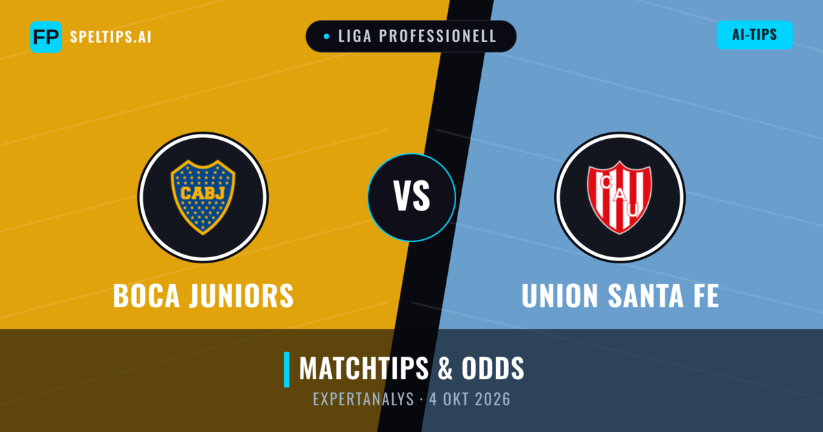 Boca Juniors vs Union Santa Fe — matchtips och förhandstitt