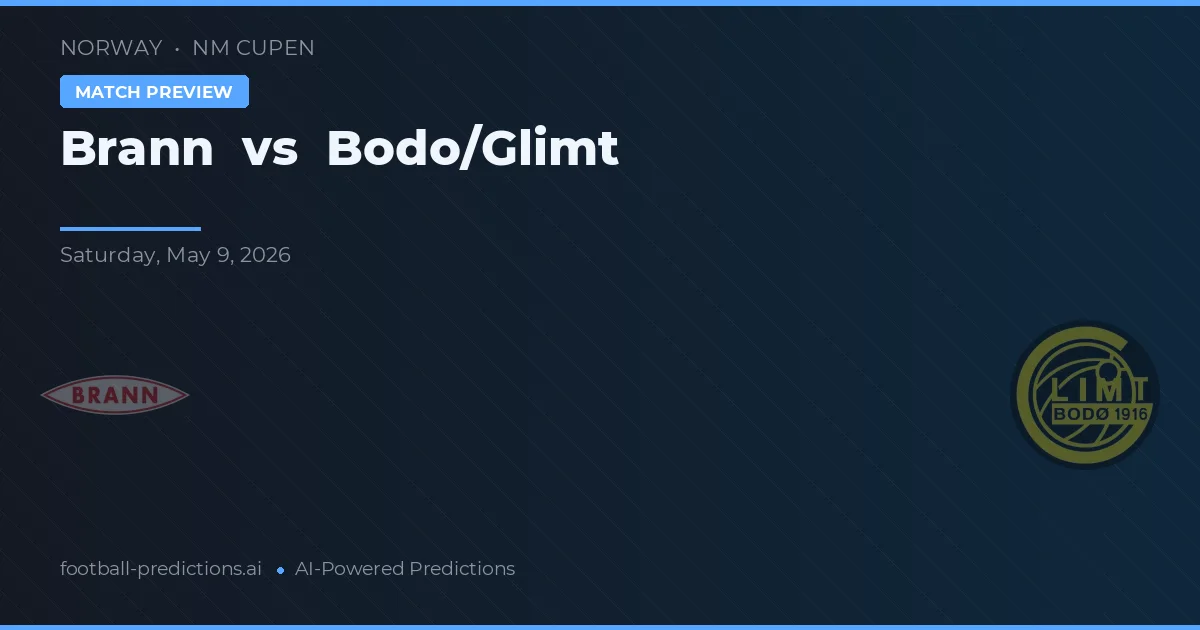 Brann vs Bodø/Glimt — matchtips och förhandstitt