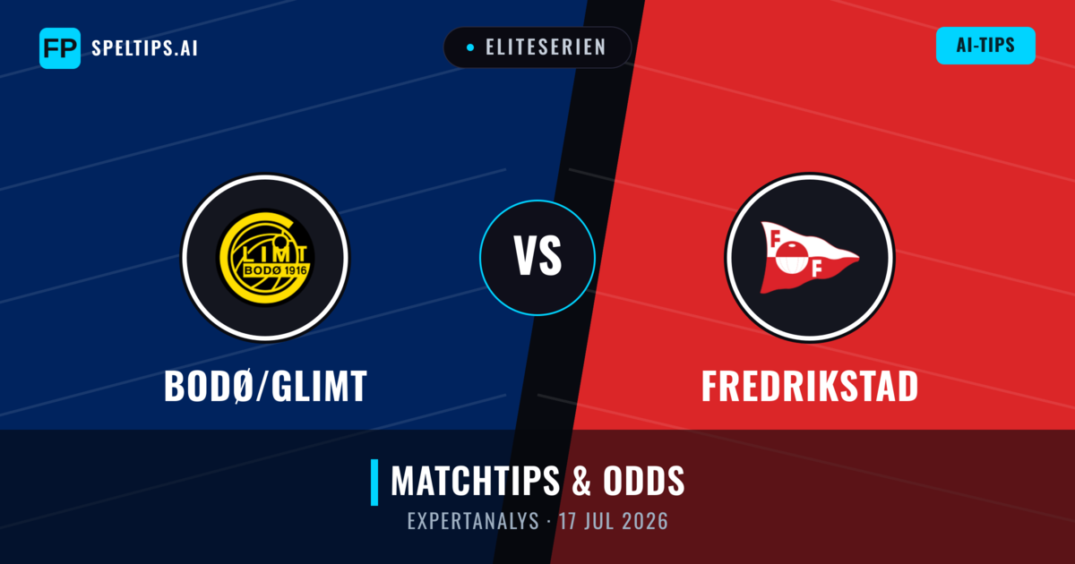 Bodø/Glimt vs Fredrikstad — matchtips och förhandstitt